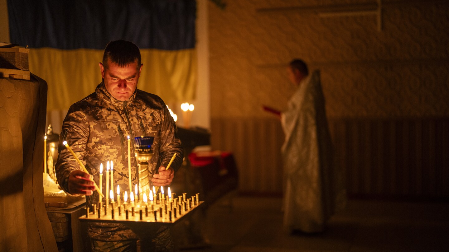 Ukraine marks its third Easter at war under fire from Russian drones - The Associated Press