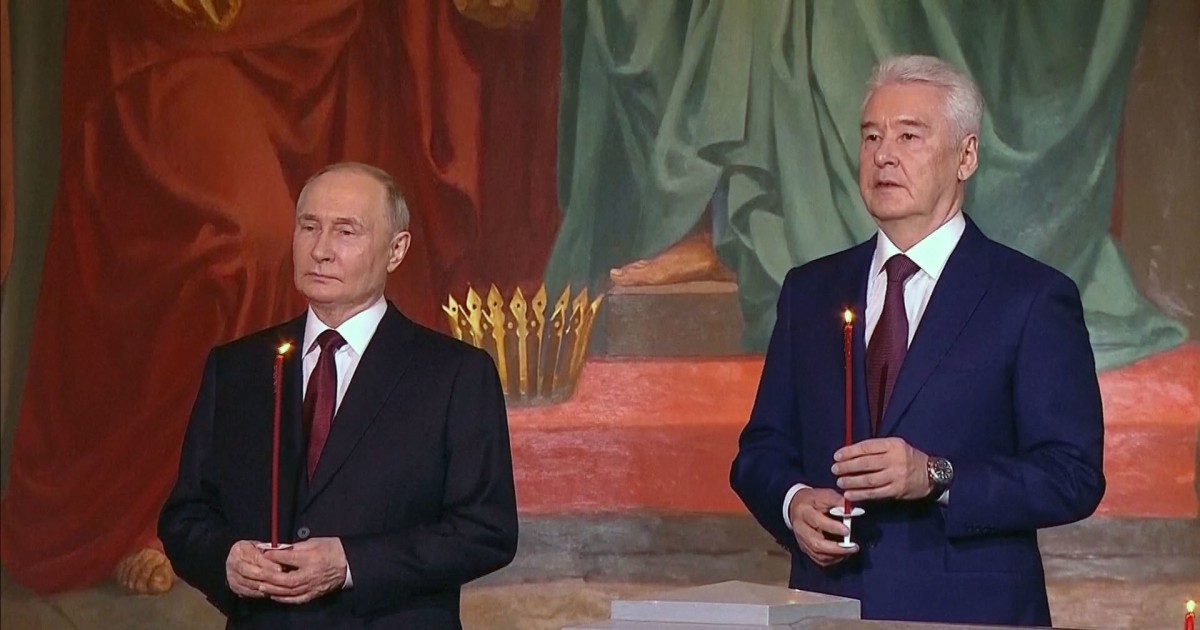 Russian President Putin attends Orthodox Easter Mass - NBC News