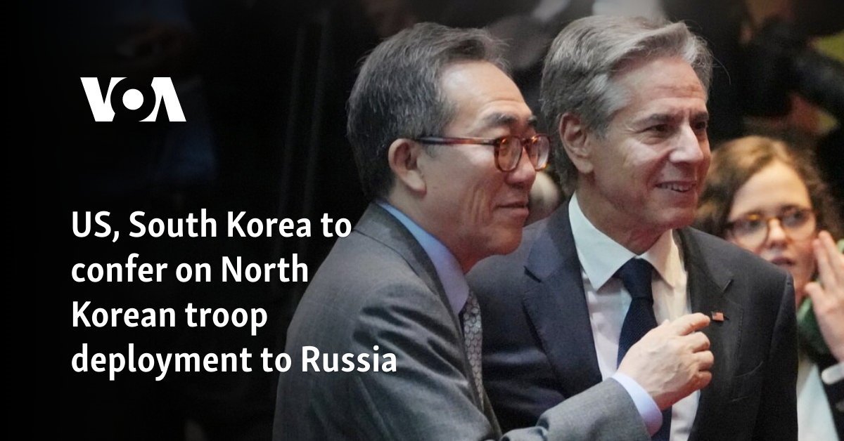 US, South Korea to confer on North Korean troop deployment to Russia - VOA Asia